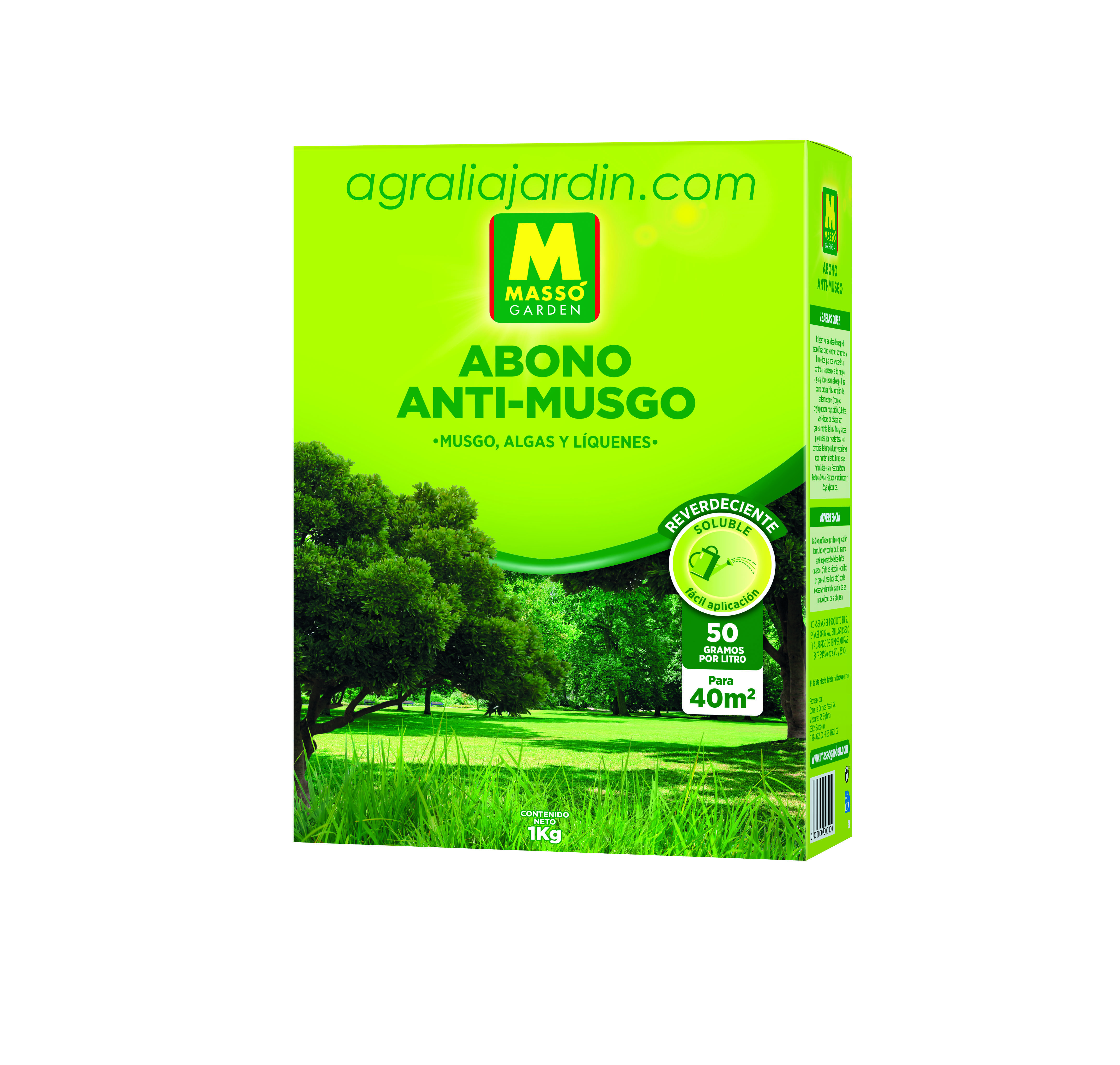Massó Garden Abono Anti-Musgo 1 kg_agralia online