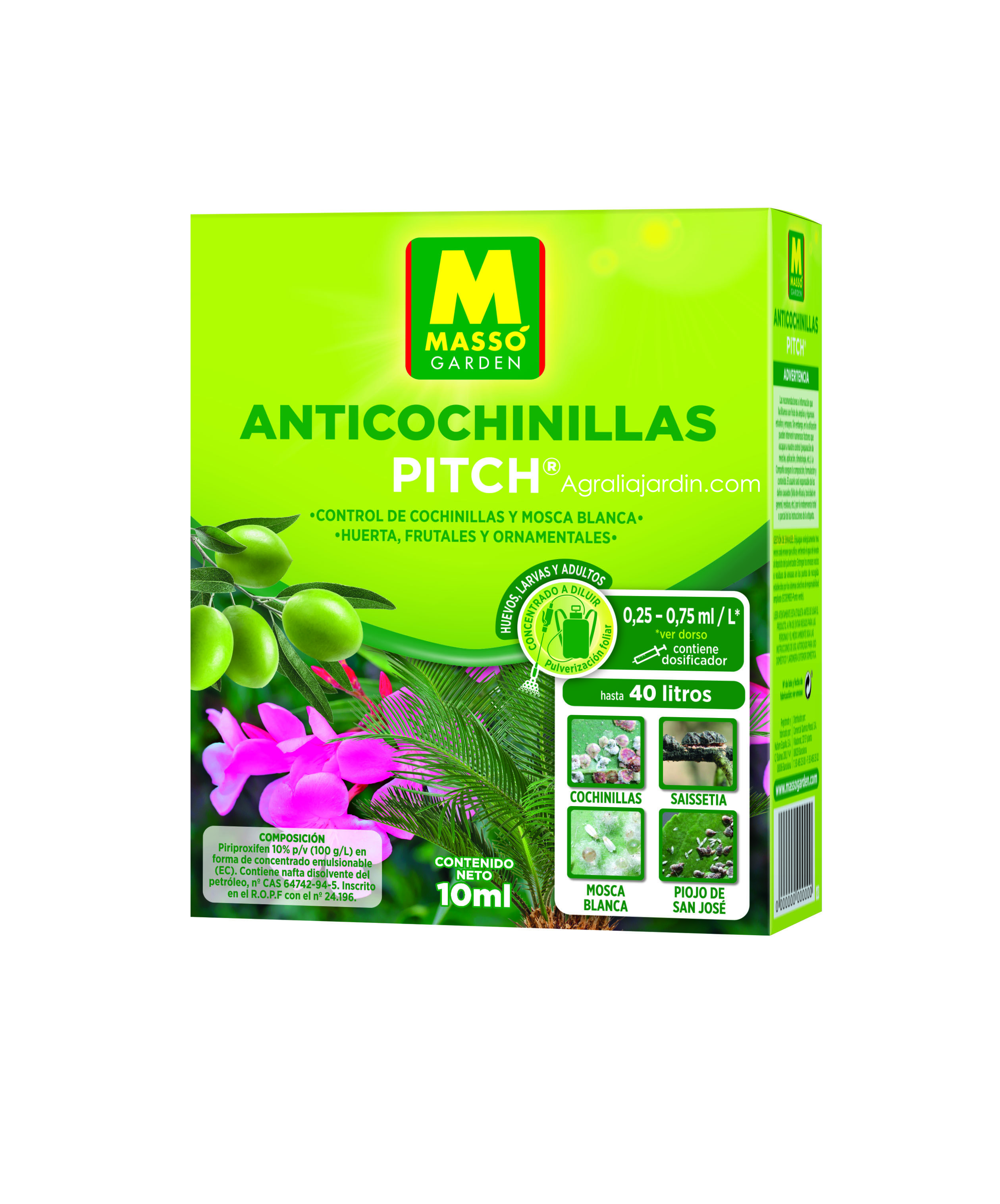 Massó Garden Insecticida Anticochinillas 10 ml agralia