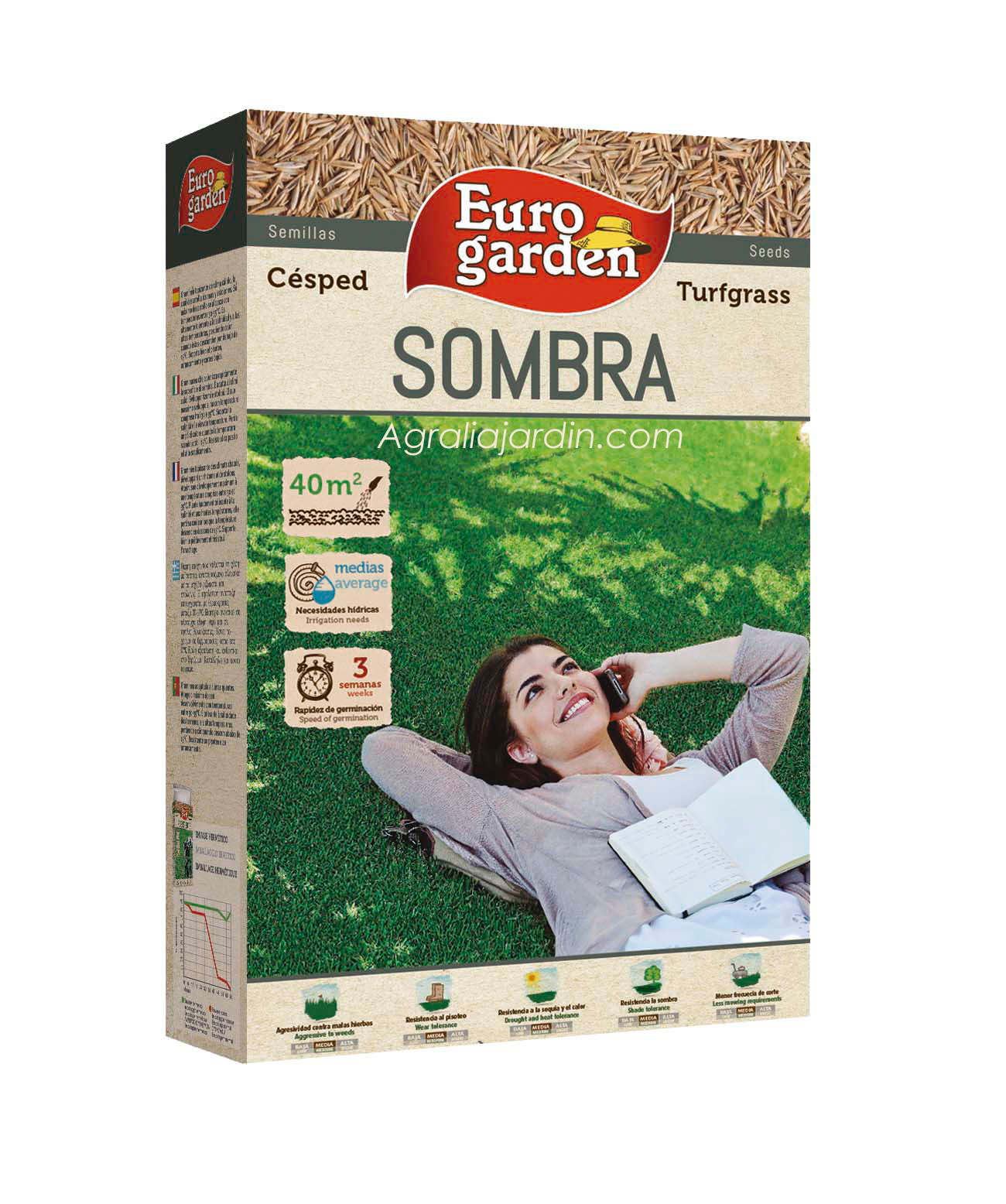 Cesped Sombra semilla eurogarden agraliajardin