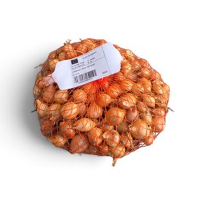Compra bulbos de cebolla Amarilla Paja Virtudes en Agralia Jardín. Variedad de ciclo tardío, sabor dulce y gran conservación. Ideal para huerto y cebolletas.